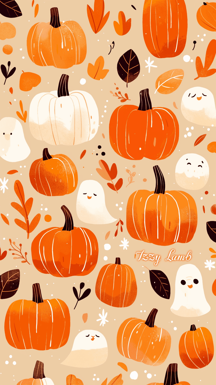 Halloween Ghost 409 original repeating artwork