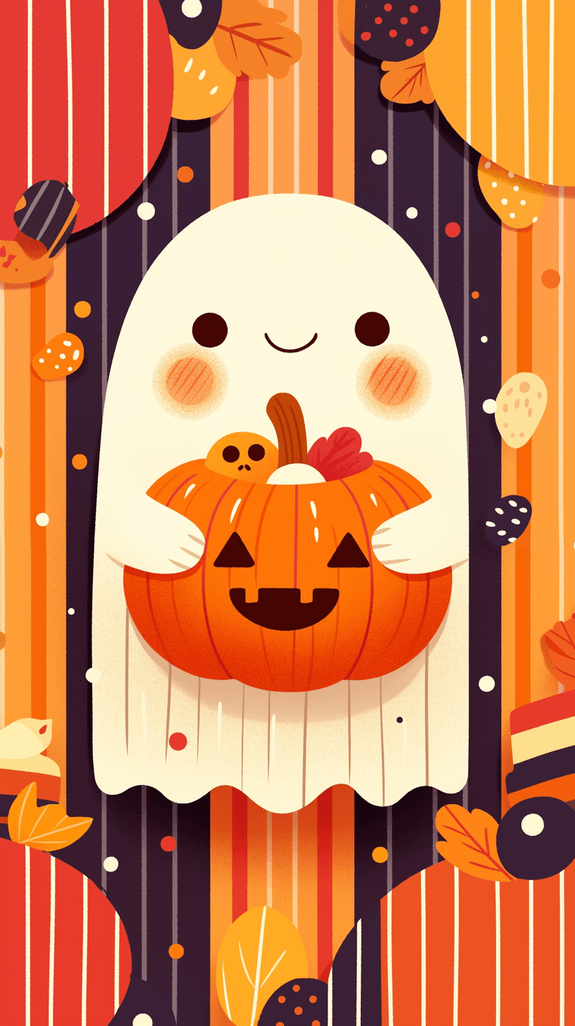 Halloween Ghost 1244 original repeating artwork