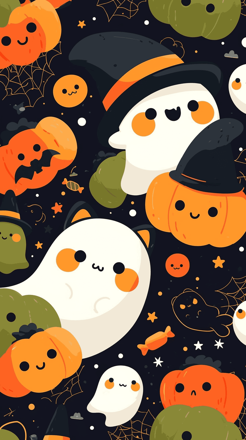 Halloween Ghost 1194 original repeating artwork