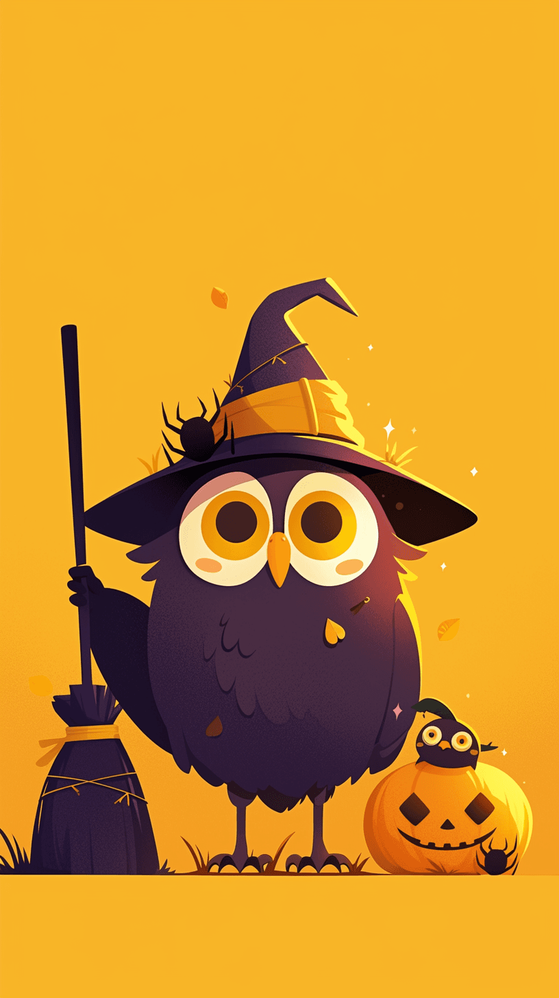 Halloween Owl Sprint original repeating artwork