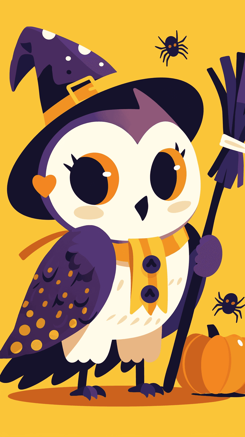 Halloween Owl 001 original repeating artwork