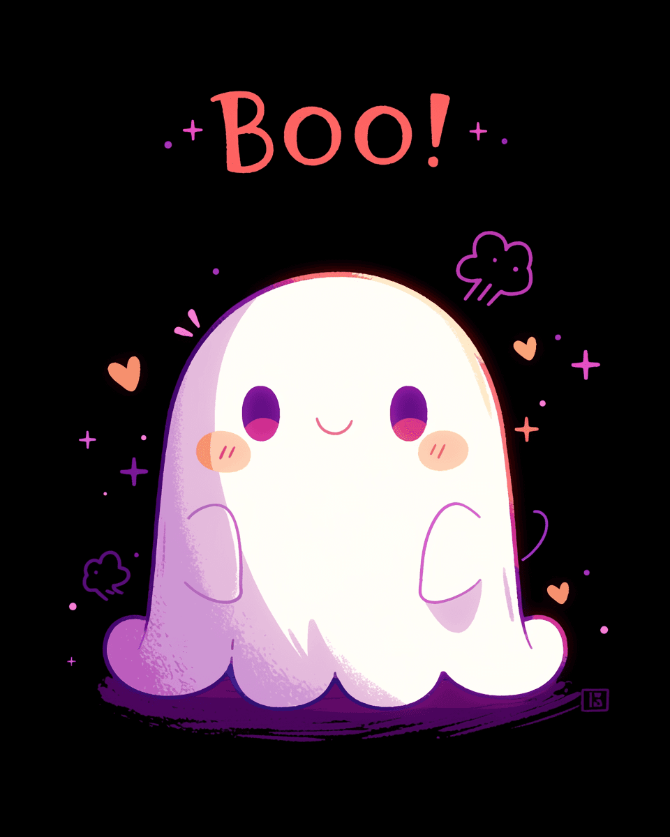 Halloween Ghost 610 original repeating artwork
