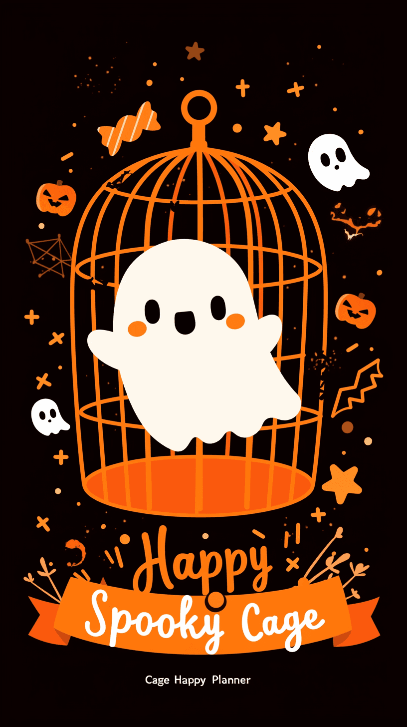 Halloween Ghost 226 original repeating artwork