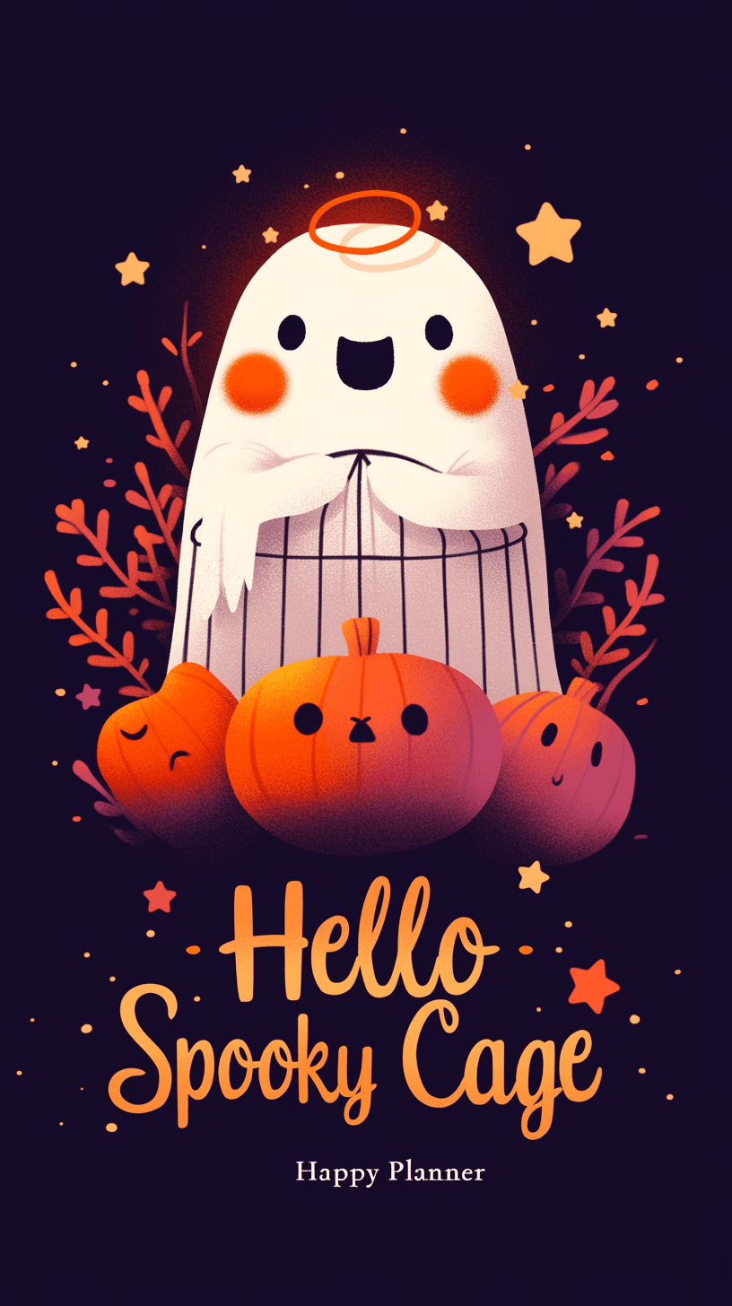Halloween Ghost 261 original repeating artwork