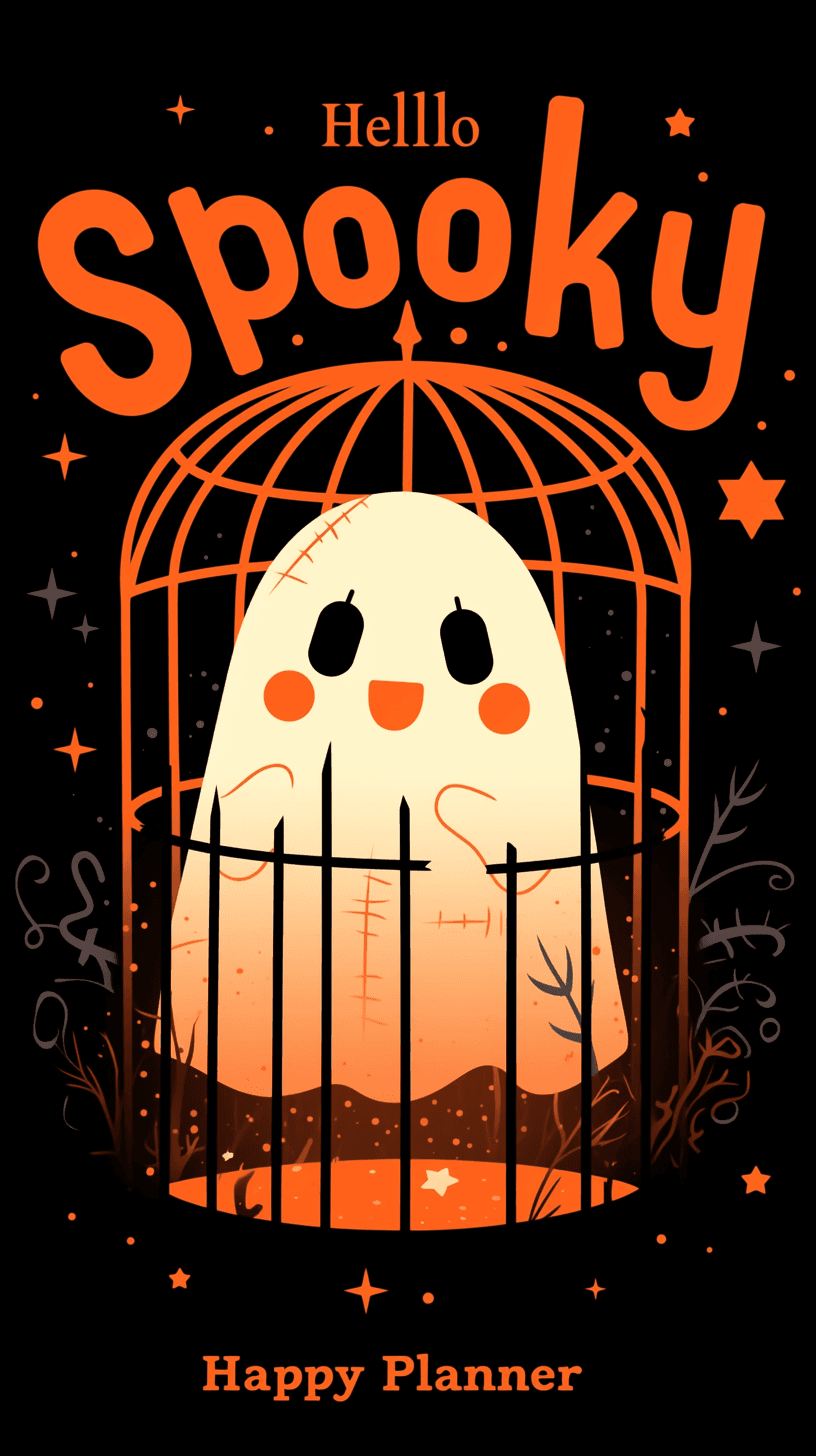 Halloween Ghost 1477 original repeating artwork