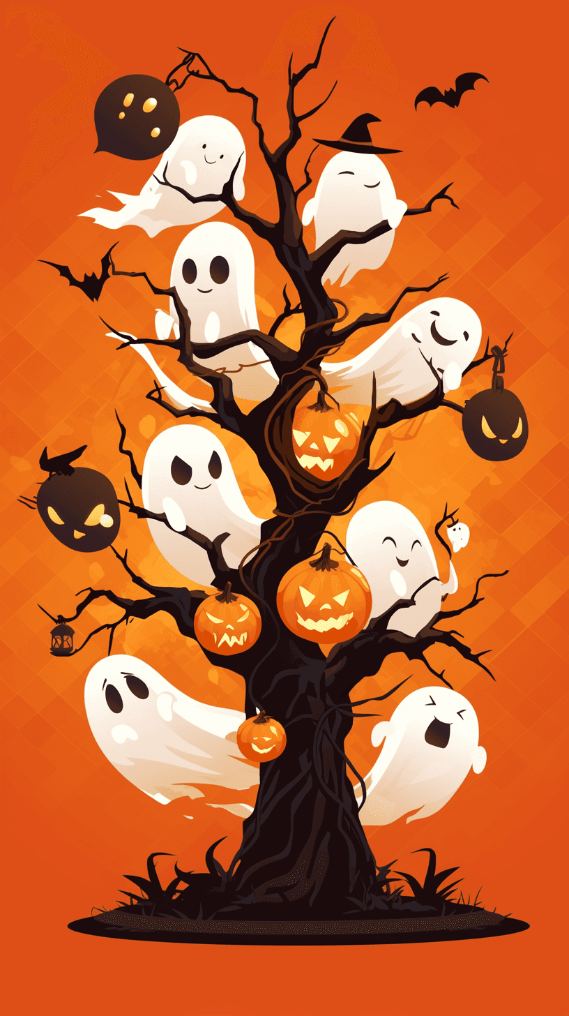 Halloween Ghost 546 original repeating artwork