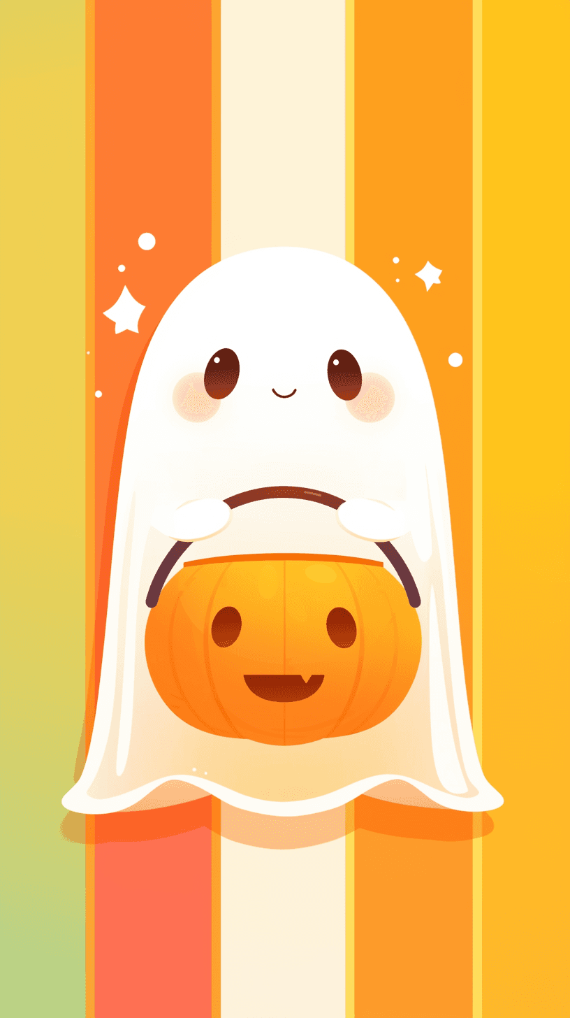 Halloween Ghost 1486 original repeating artwork