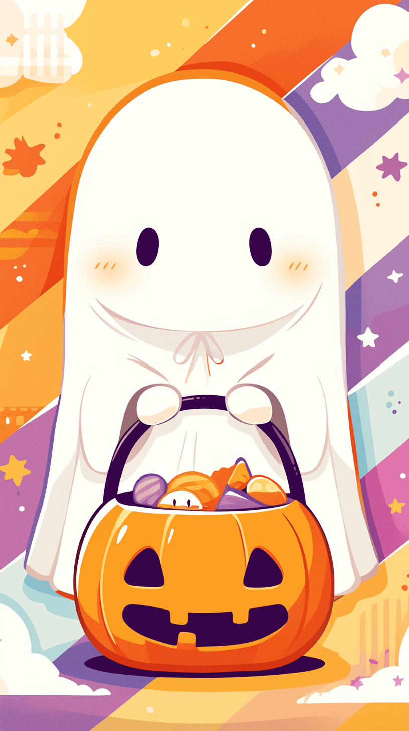 Halloween Ghost 1170 original repeating artwork