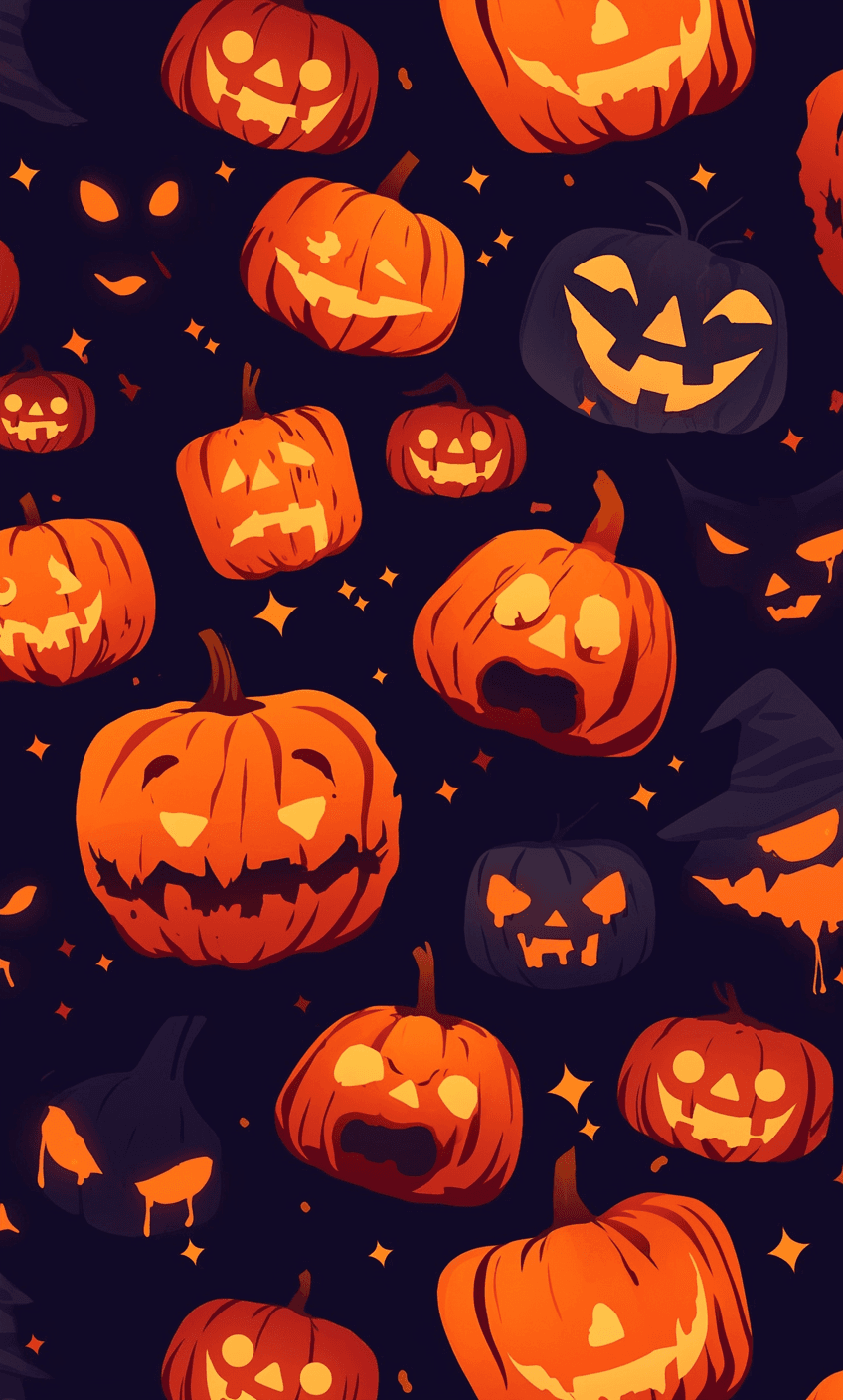 Halloween Pumpkin 252 original repeating artwork