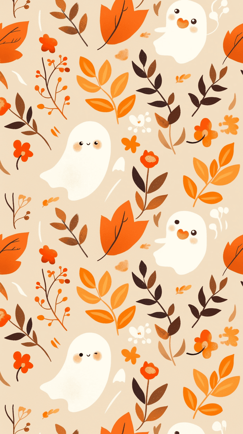 Halloween Ghost 634 original repeating artwork