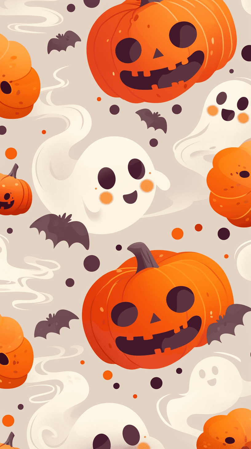 Halloween Pumpkin 251 original repeating artwork