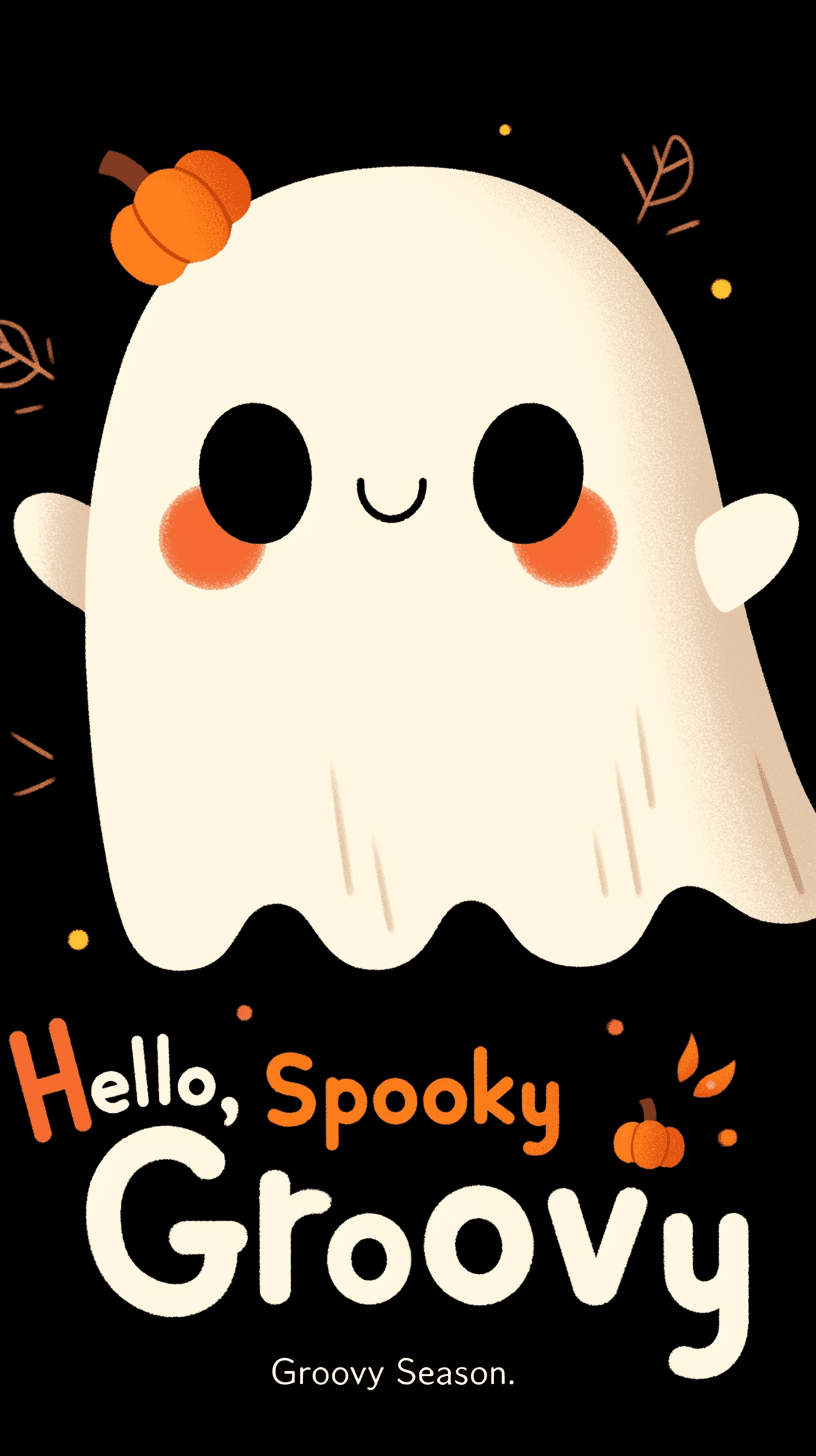 Halloween Ghost 1511 original repeating artwork