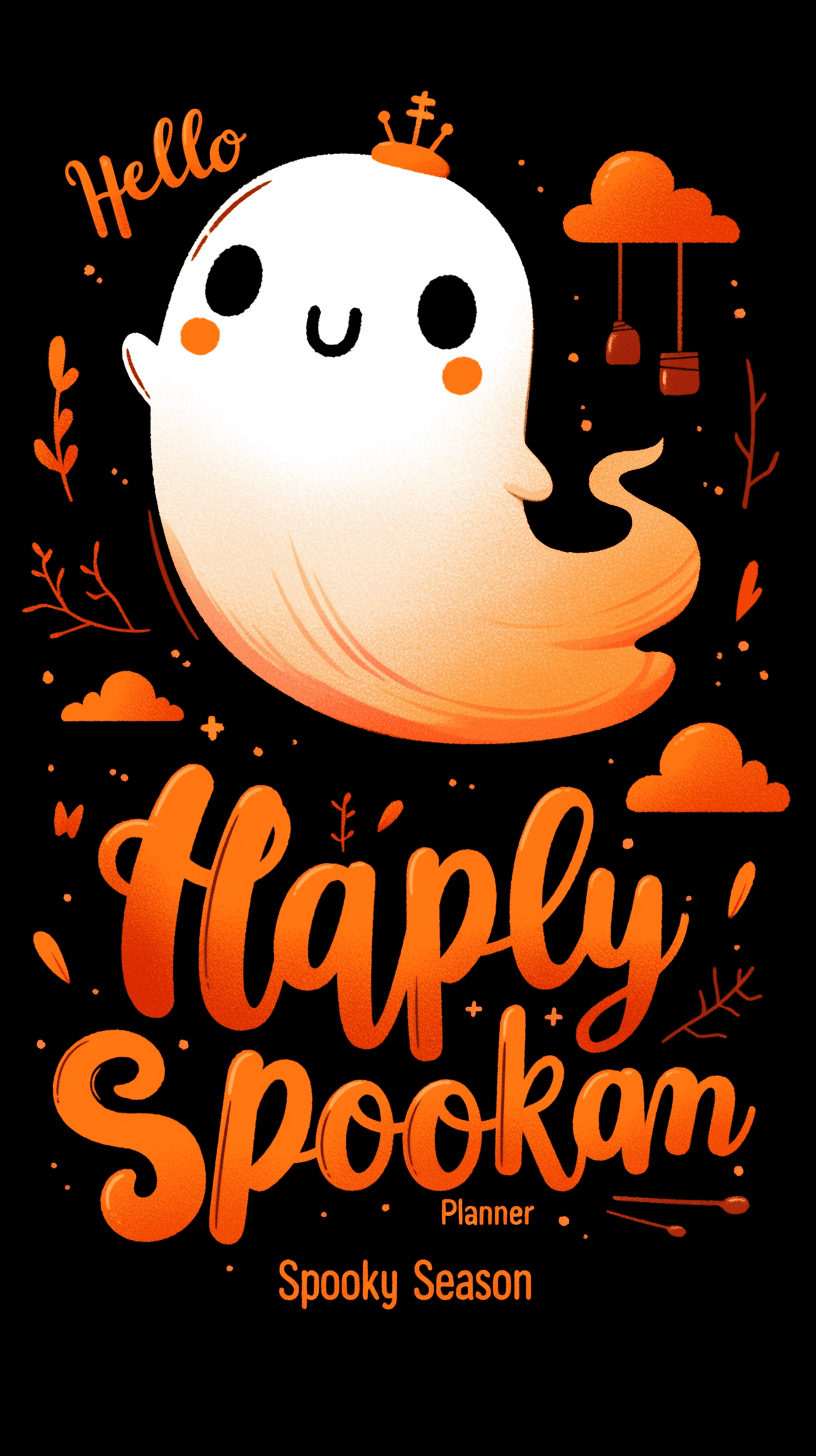Halloween Ghost 354 original repeating artwork