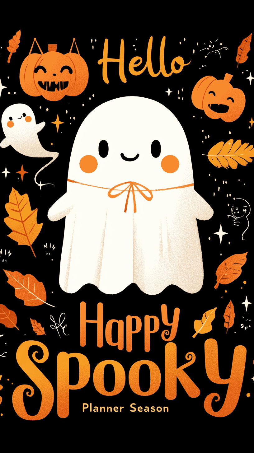 Halloween Ghost 515 original repeating artwork