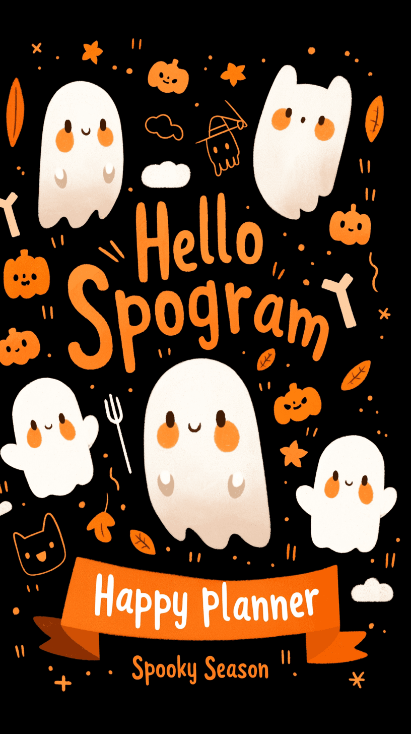 Halloween Ghost 126 original repeating artwork