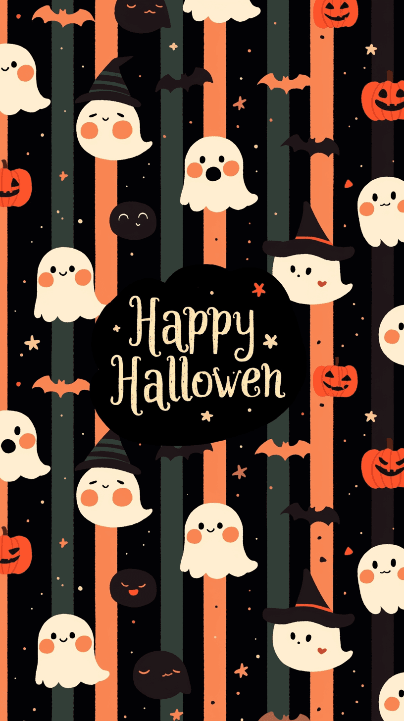 Halloween Ghost 060 original repeating artwork