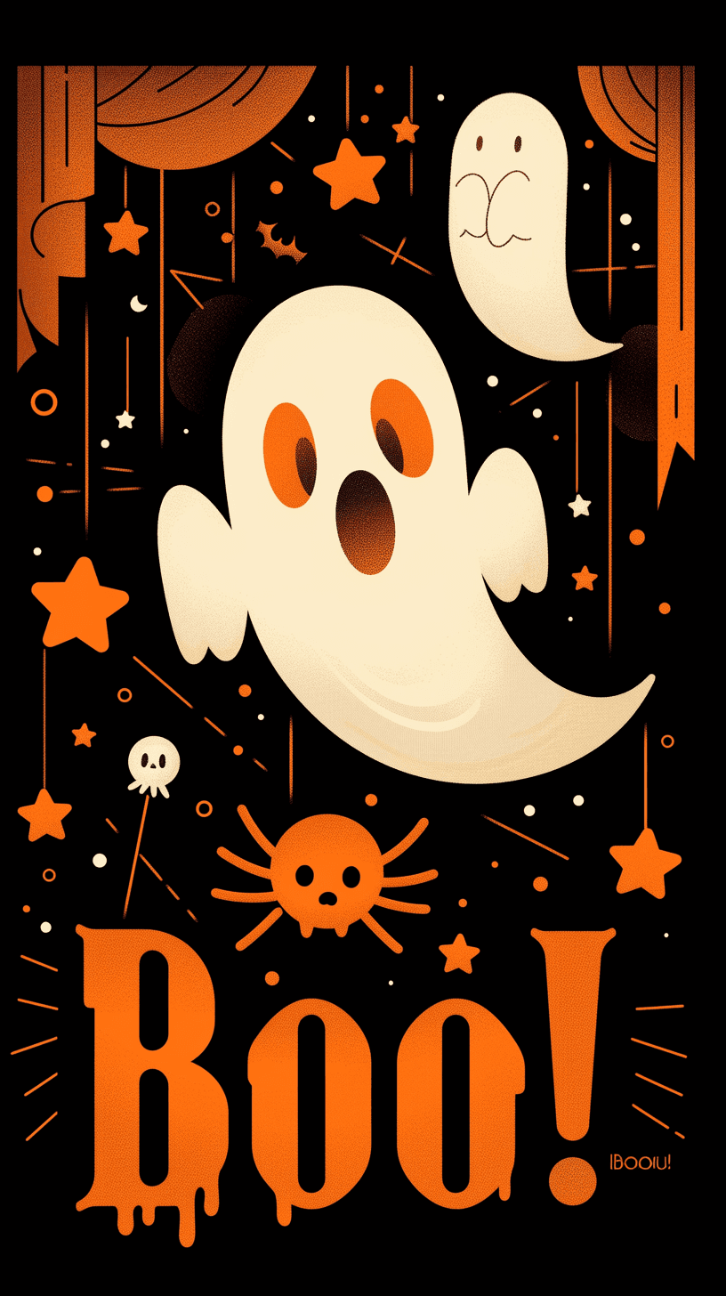 Halloween Ghost 075 original repeating artwork