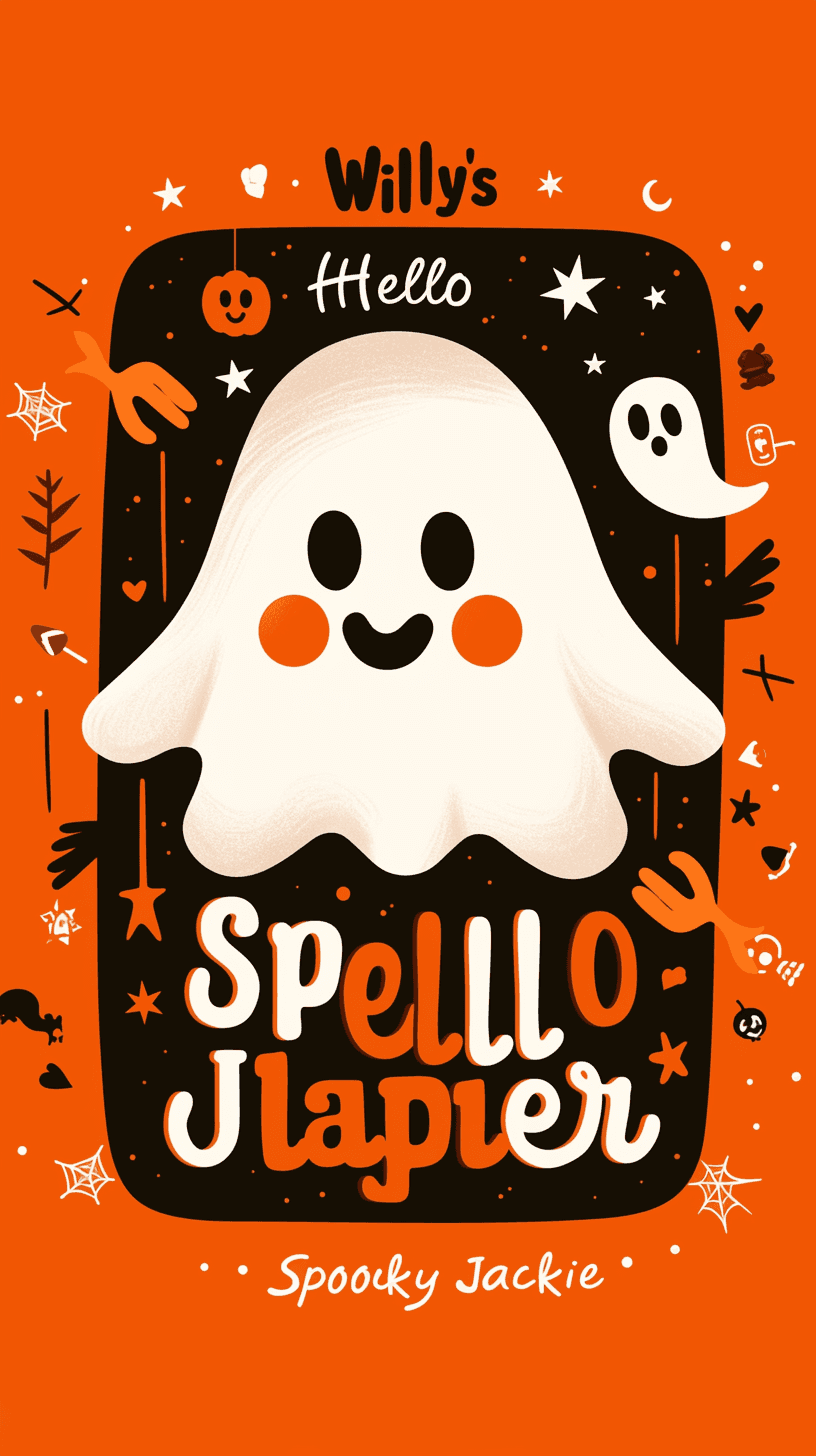 Halloween Ghost 065 original repeating artwork
