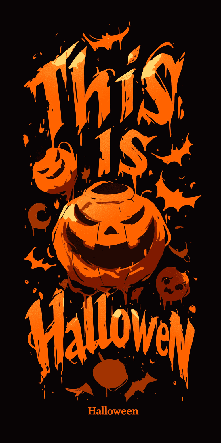 Halloween Pumpkin 049 original repeating artwork