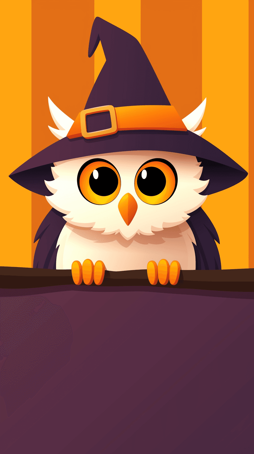 Halloween Owl original repeating artwork