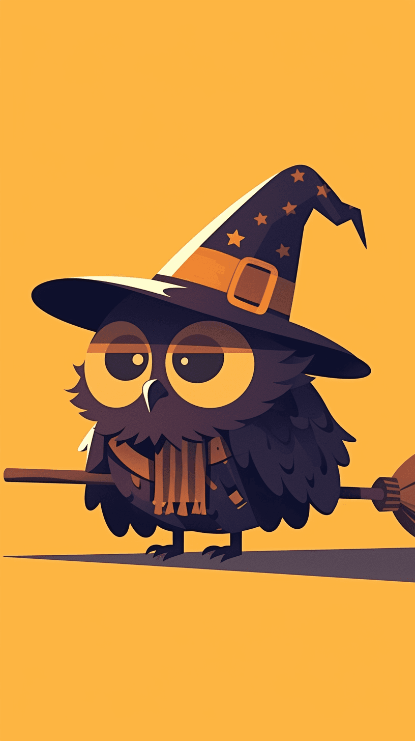 Halloween Owl Team original repeating artwork