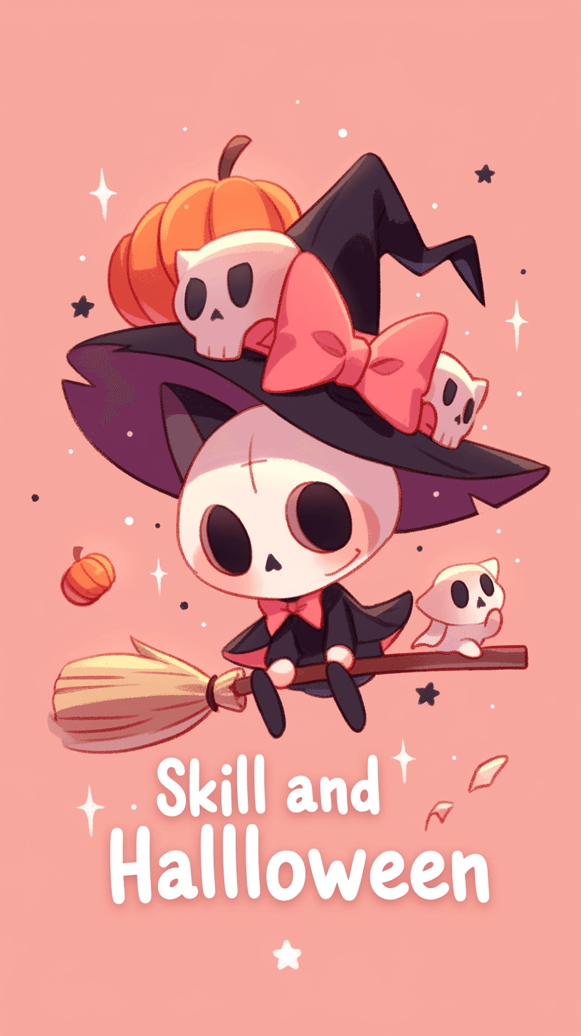 Halloween Skull 004 original repeating artwork