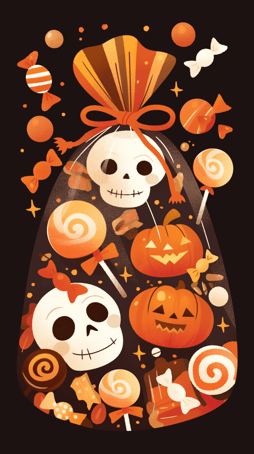 Halloween Pumpkin Slide original repeating artwork