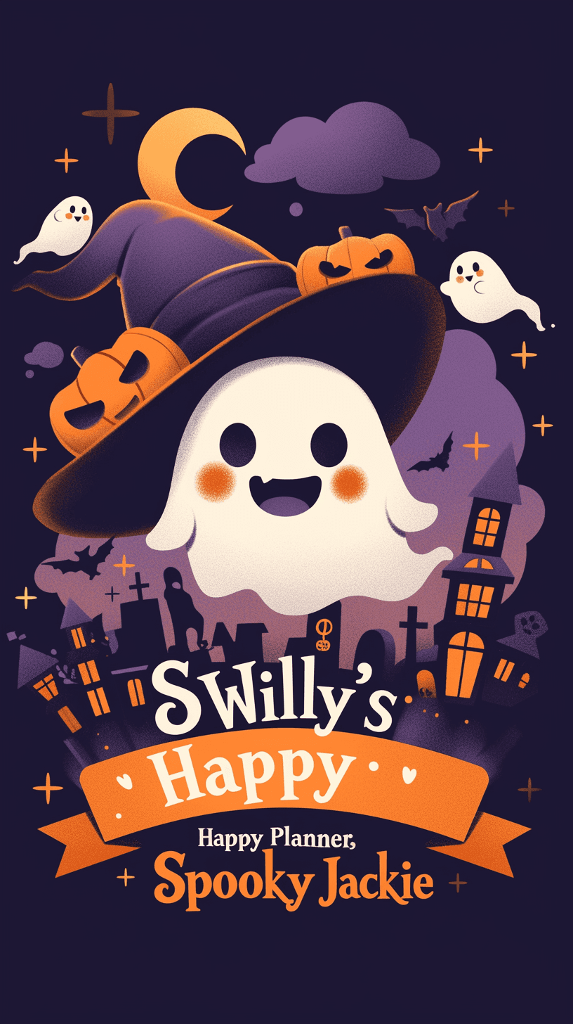 Halloween Ghost 125 original repeating artwork