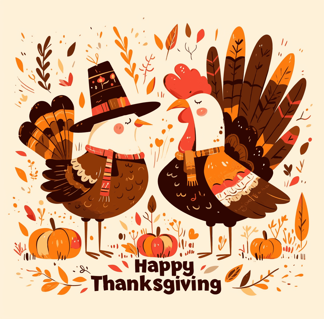 Thanksgiving Club original repeating artwork