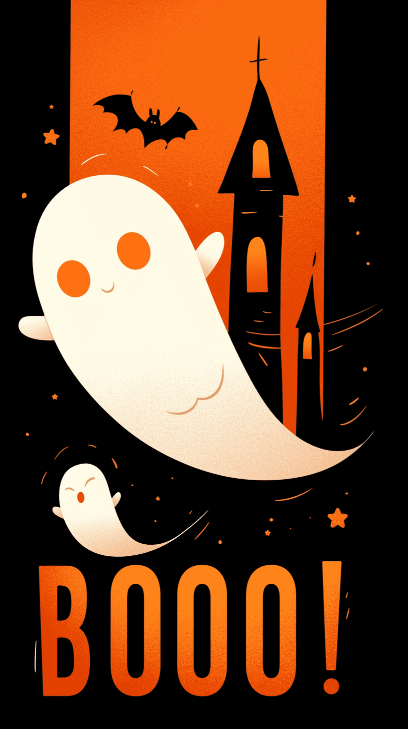 Halloween Ghost 1129 original repeating artwork
