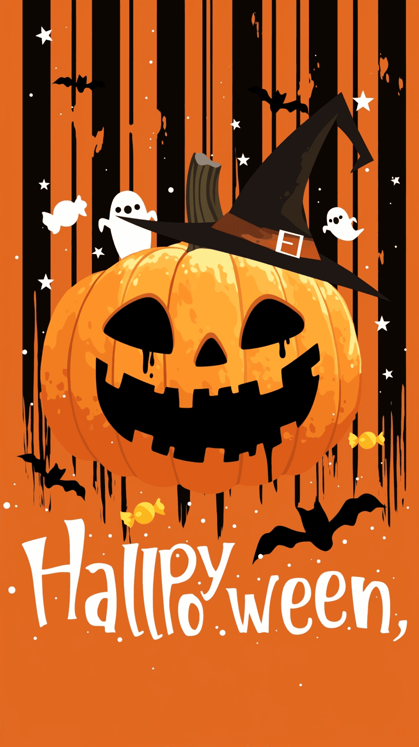 Halloween Ghost 716 original repeating artwork