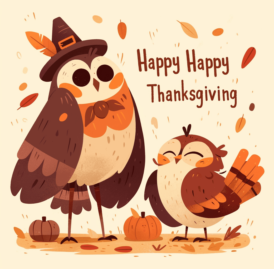 Halloween Owl Show original repeating artwork