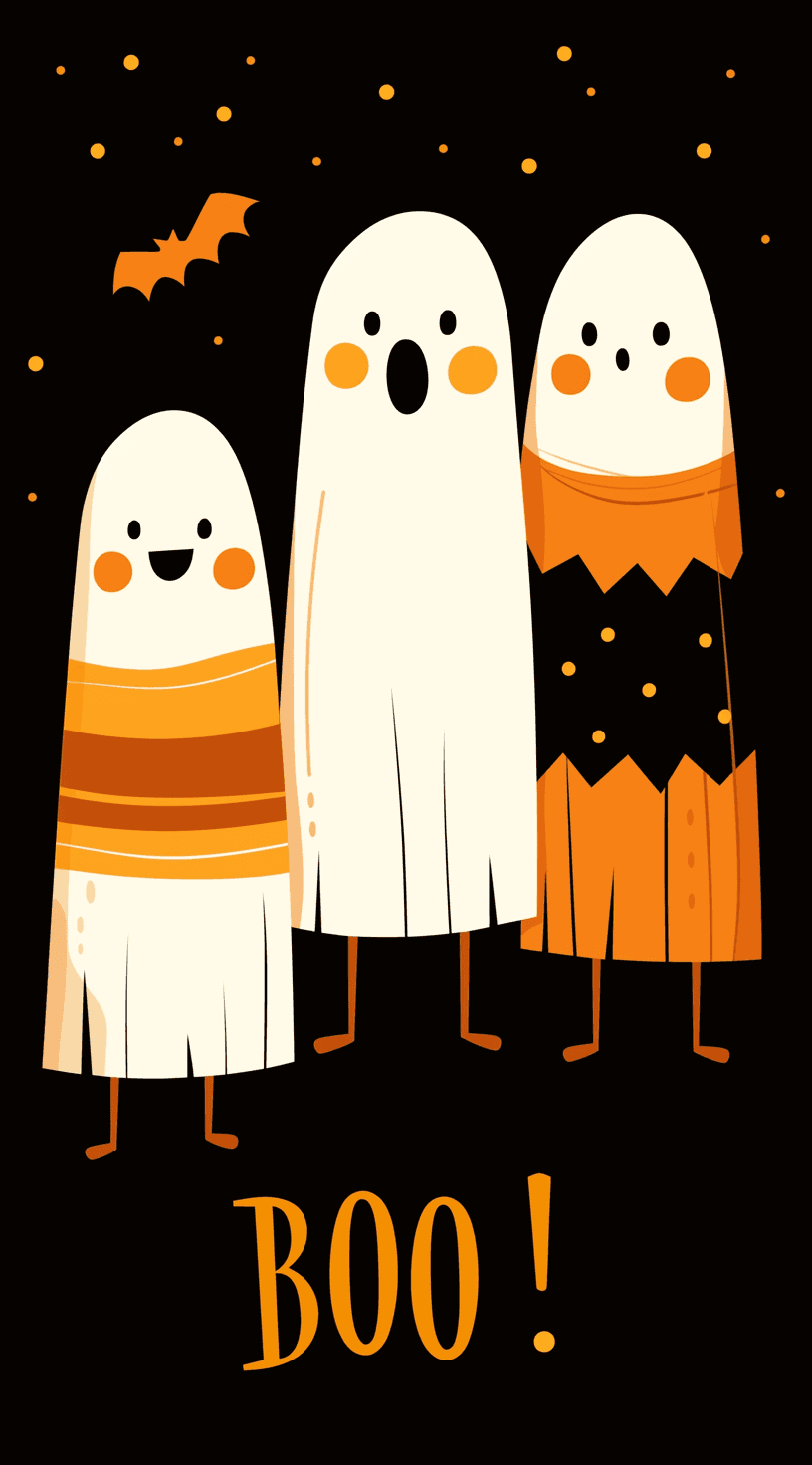 Halloween Ghost 1412 original repeating artwork