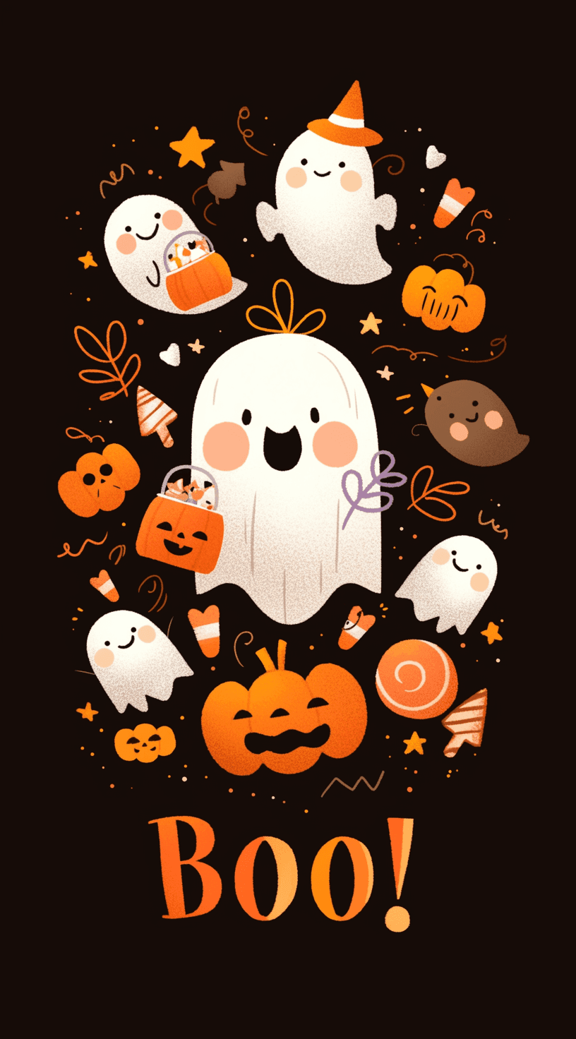 Halloween Ghost 1193 original repeating artwork