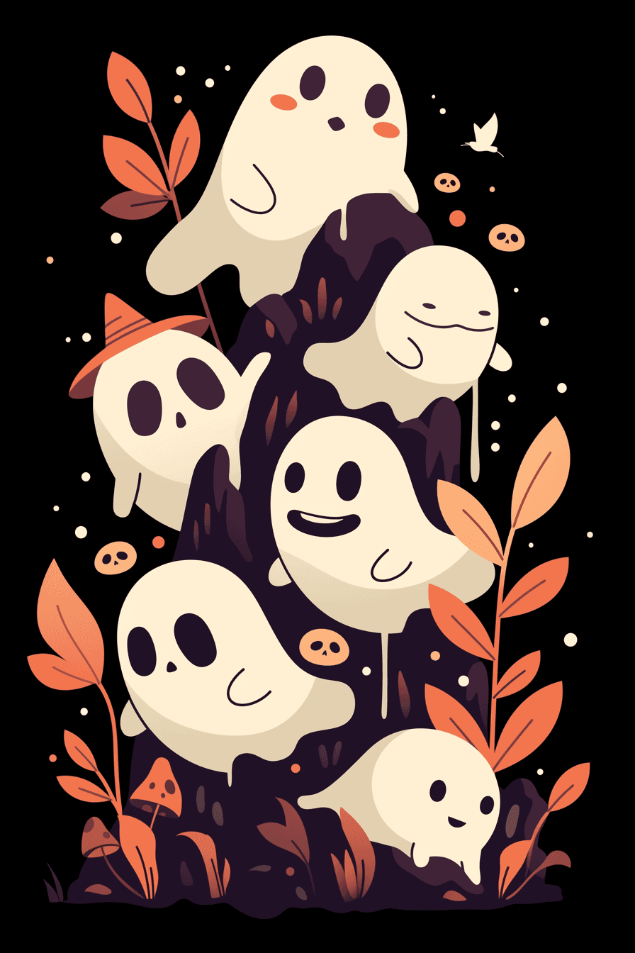 Halloween Ghost 811 original repeating artwork
