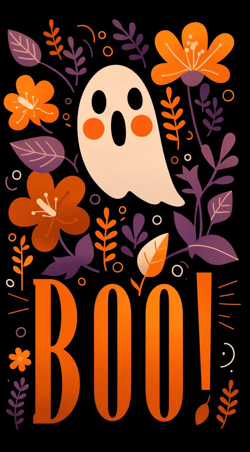 Halloween Ghost 632 original repeating artwork
