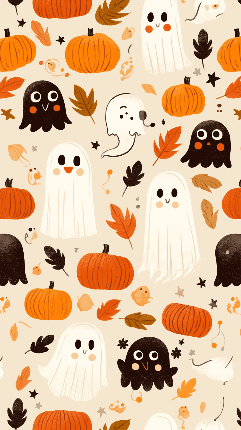 Halloween Ghost 678 original repeating artwork