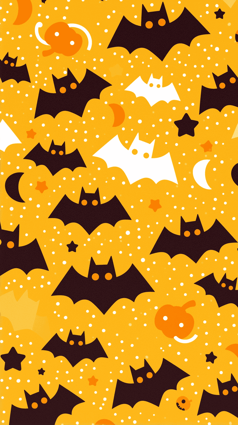Halloween Bat Wander original repeating artwork