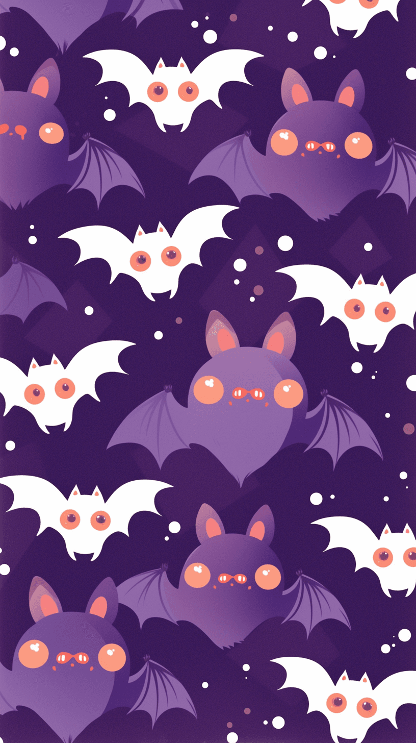 Halloween Bat Buzz original repeating artwork