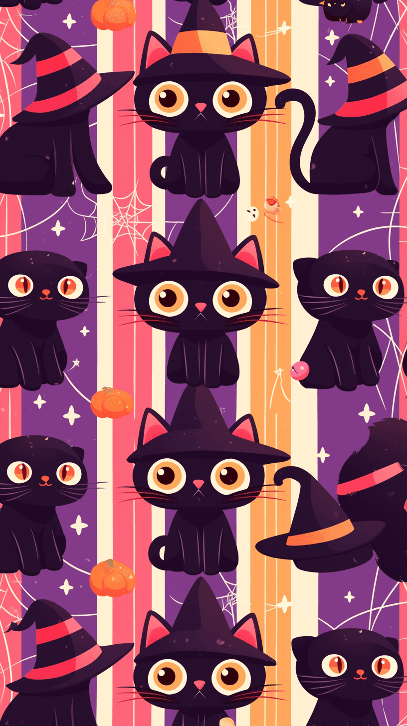 Halloween Bat Run original repeating artwork