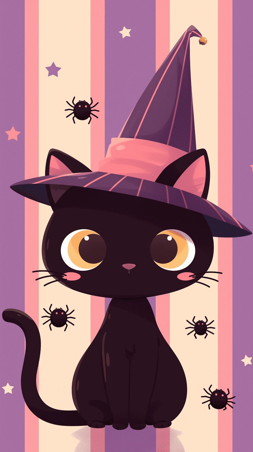 Halloween Cat Shade original repeating artwork
