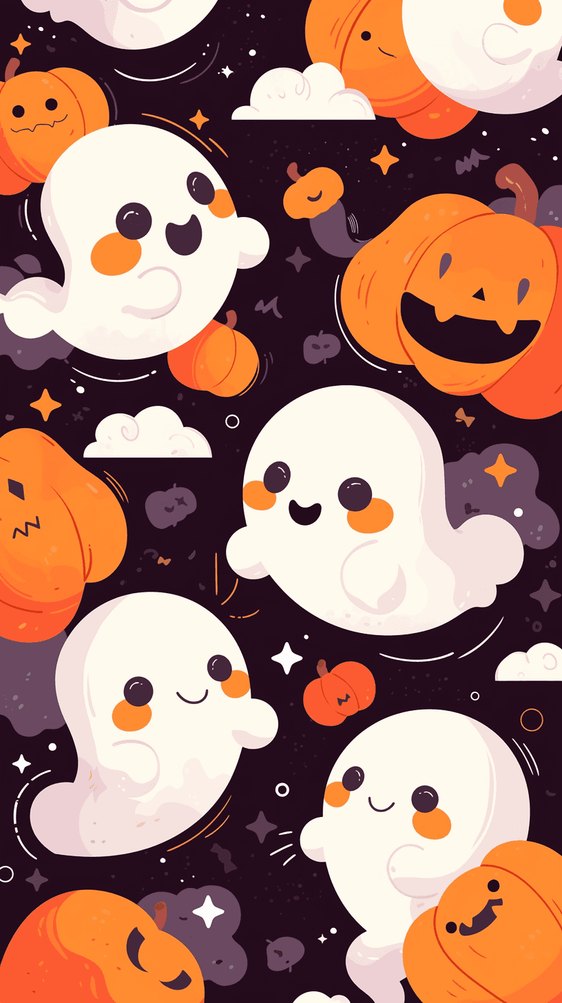 Halloween Ghost 810 original repeating artwork