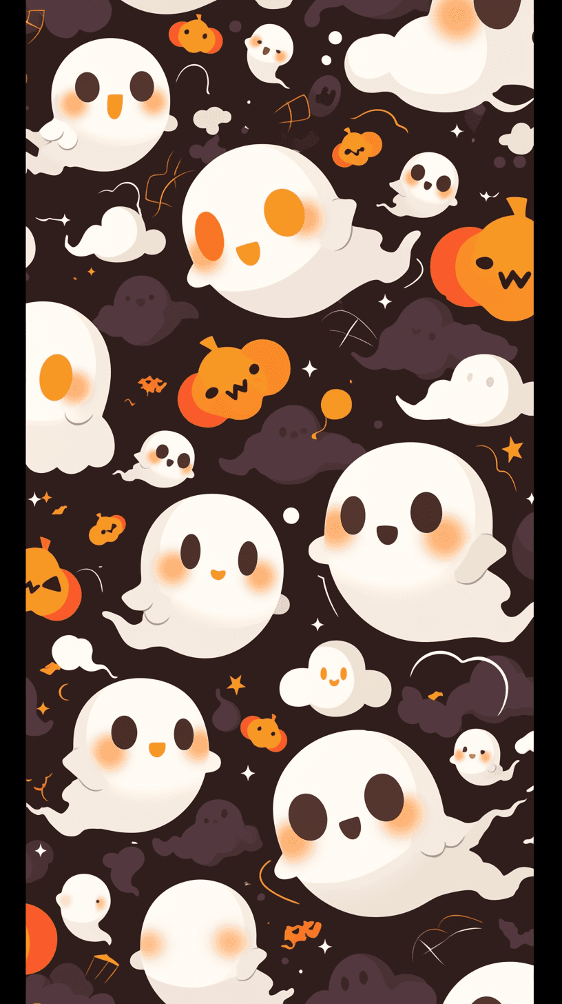 Halloween Ghost 668 original repeating artwork