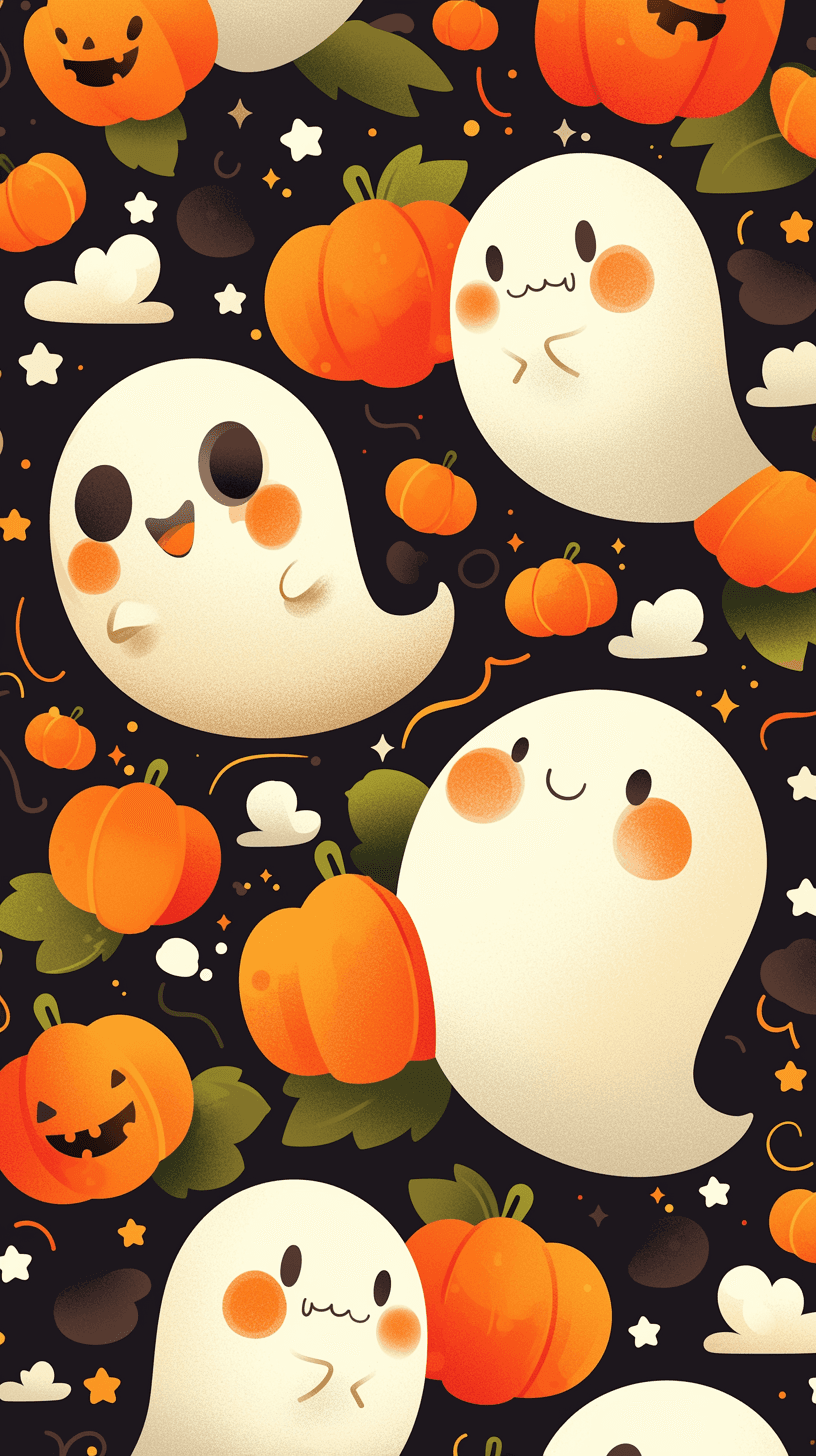 Halloween Ghost 1331 original repeating artwork
