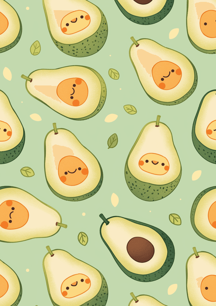 Avocado Team original repeating artwork