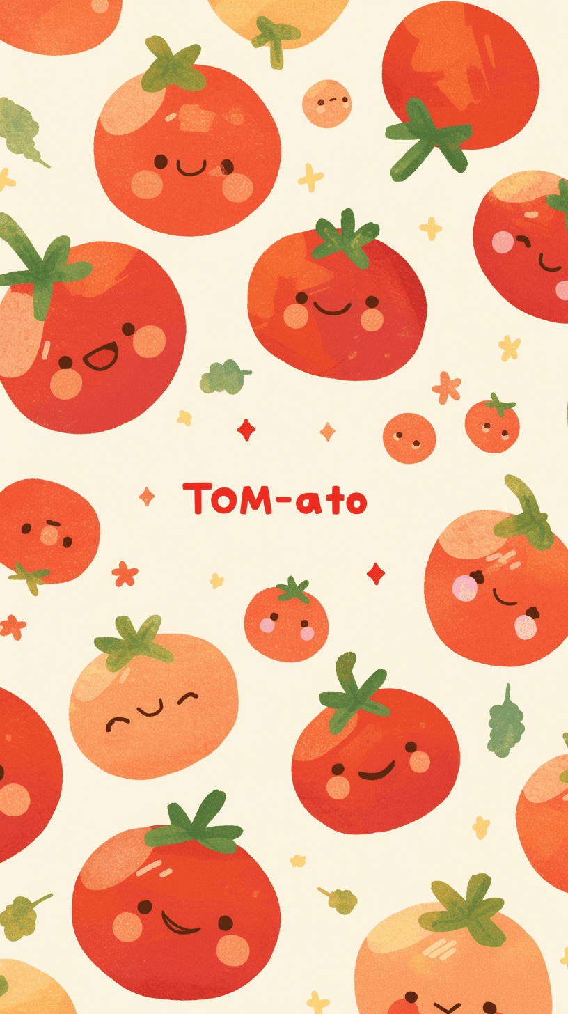 Tomato Neon original repeating artwork