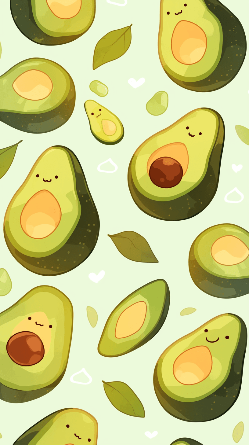 Avocado Bold original repeating artwork