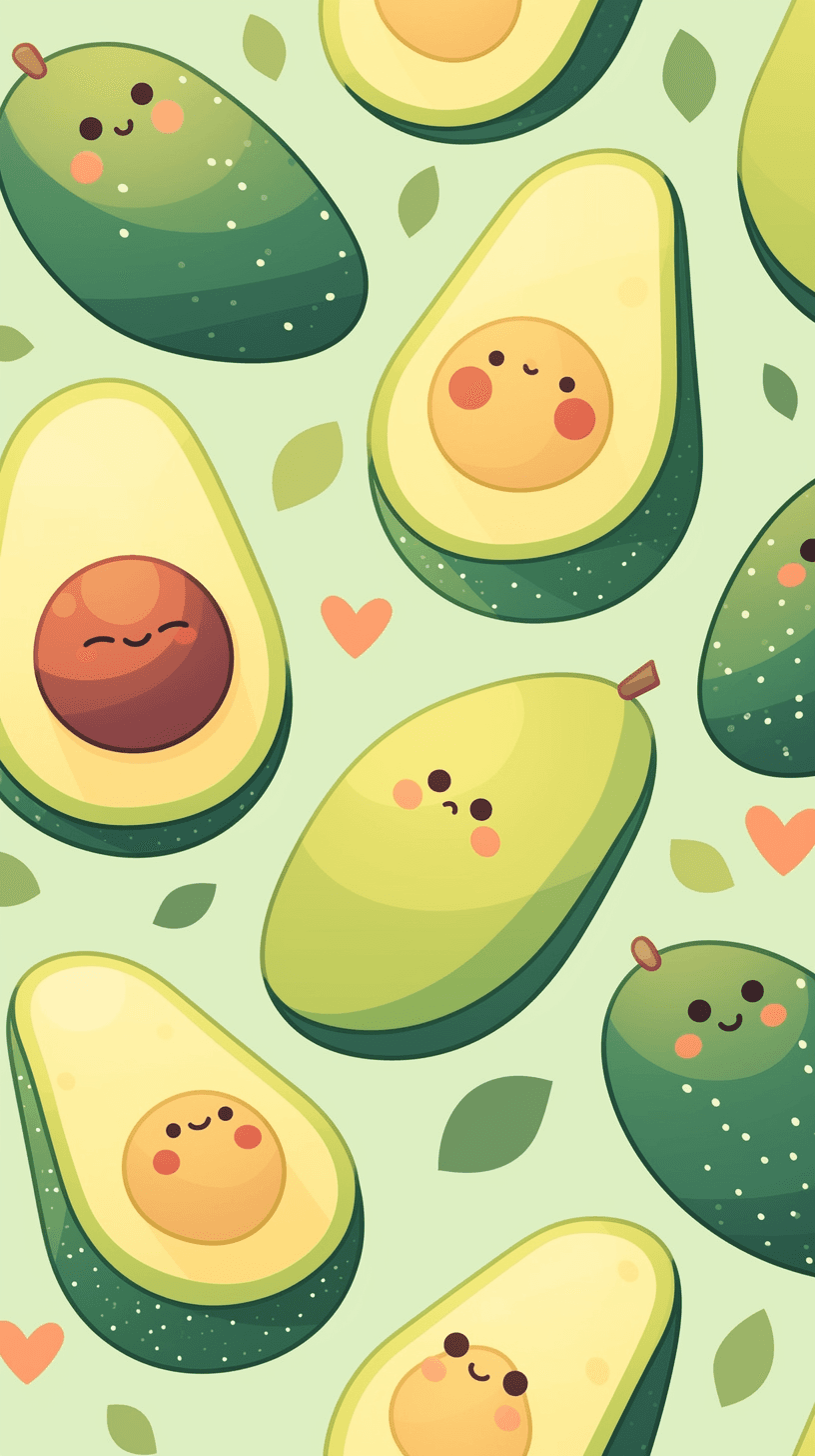 Avocado Fair original repeating artwork