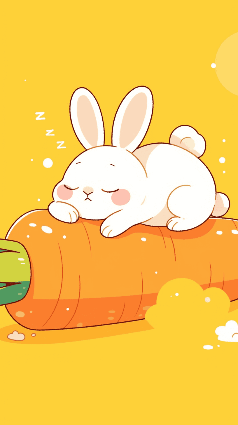 Carrot Grow original repeating artwork