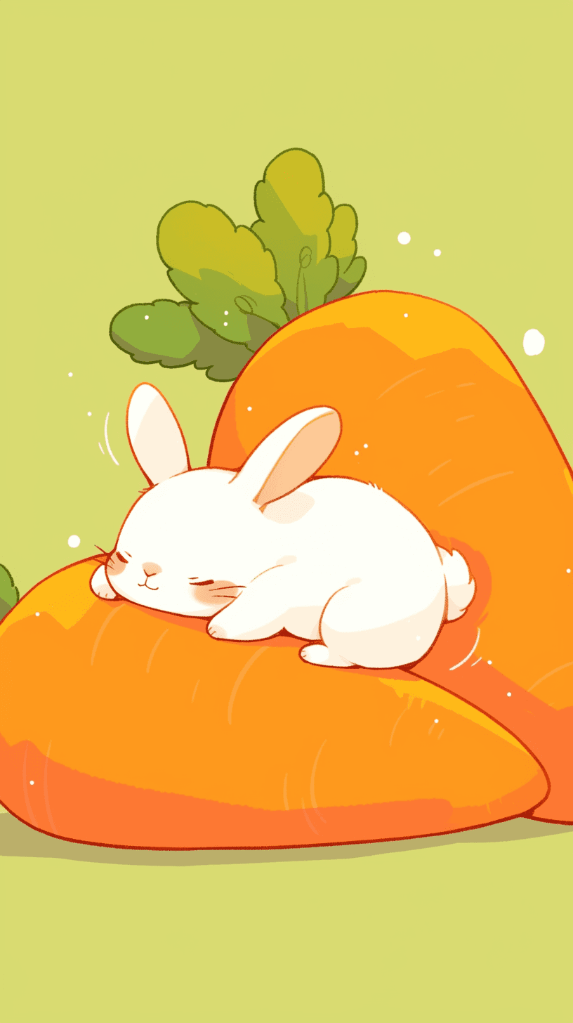 Carrot Kick original repeating artwork